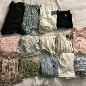 BUNDLE** Girls Abercrombie Kids tops and shorts